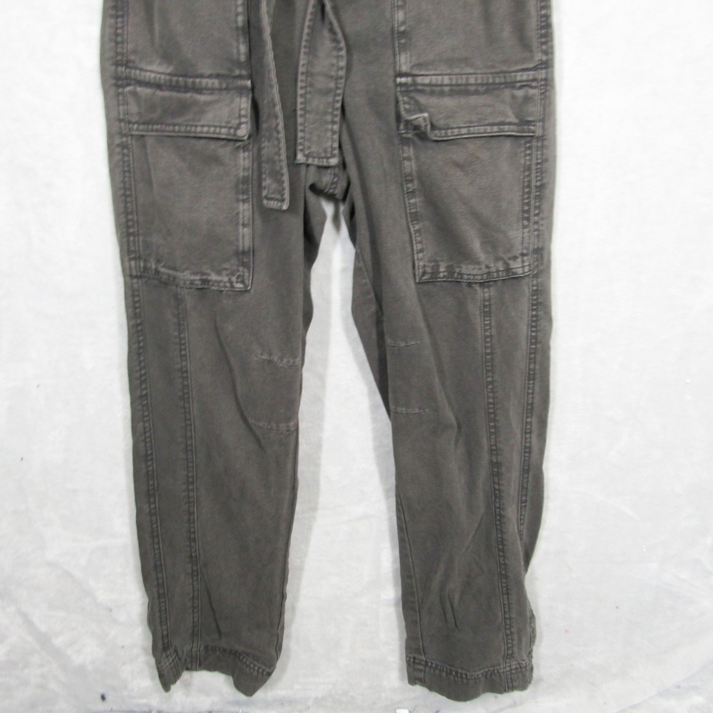 Free People Go West Utility Jumpsuit Washed Black Grey Size S Cutout Back Tie - Picture 5 of 16